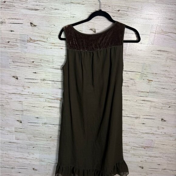 Banana Republic Dark Green V-Neck Dress size 4 - Picture 7 of 7